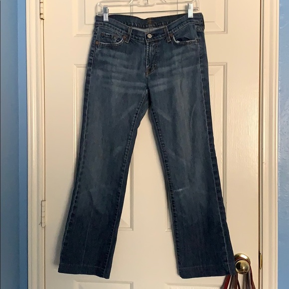 7 FOR ALL MANKIND FLARE JEANS SIZE 30 👖 - Picture 2 of 7